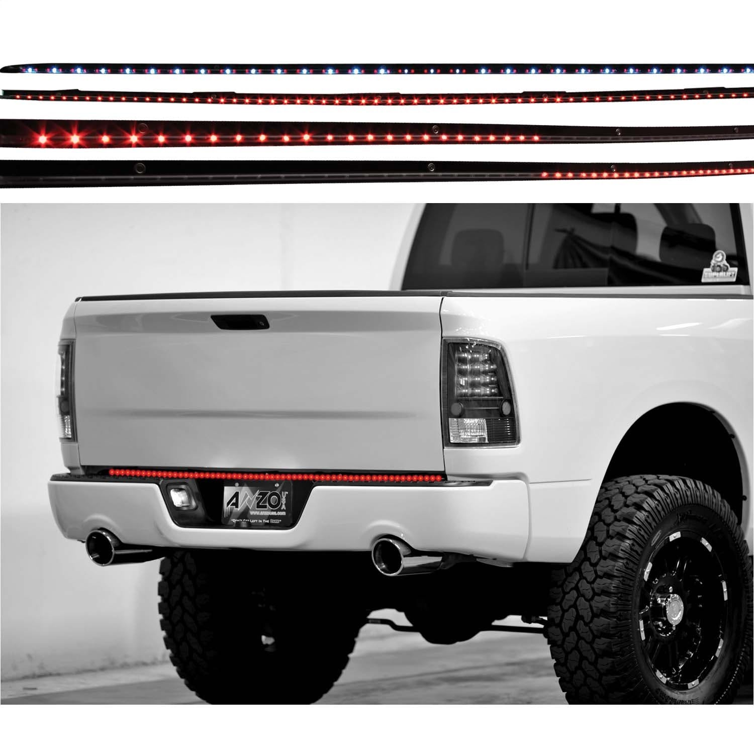 AnzoUSA 531058 LED Tailgate Bar with Amber Scanning, 60" 6 Function