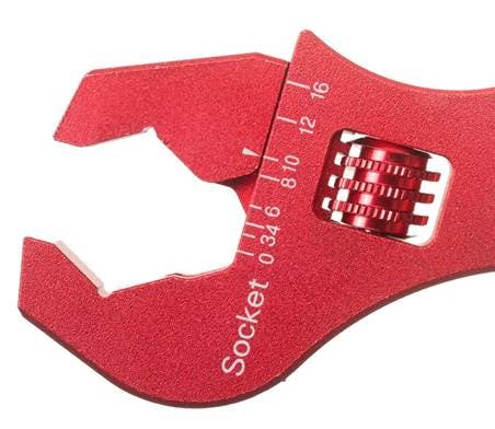 Redhorse Performance 5316-3 RHP -03 to -16 AN adjustable wrench - red