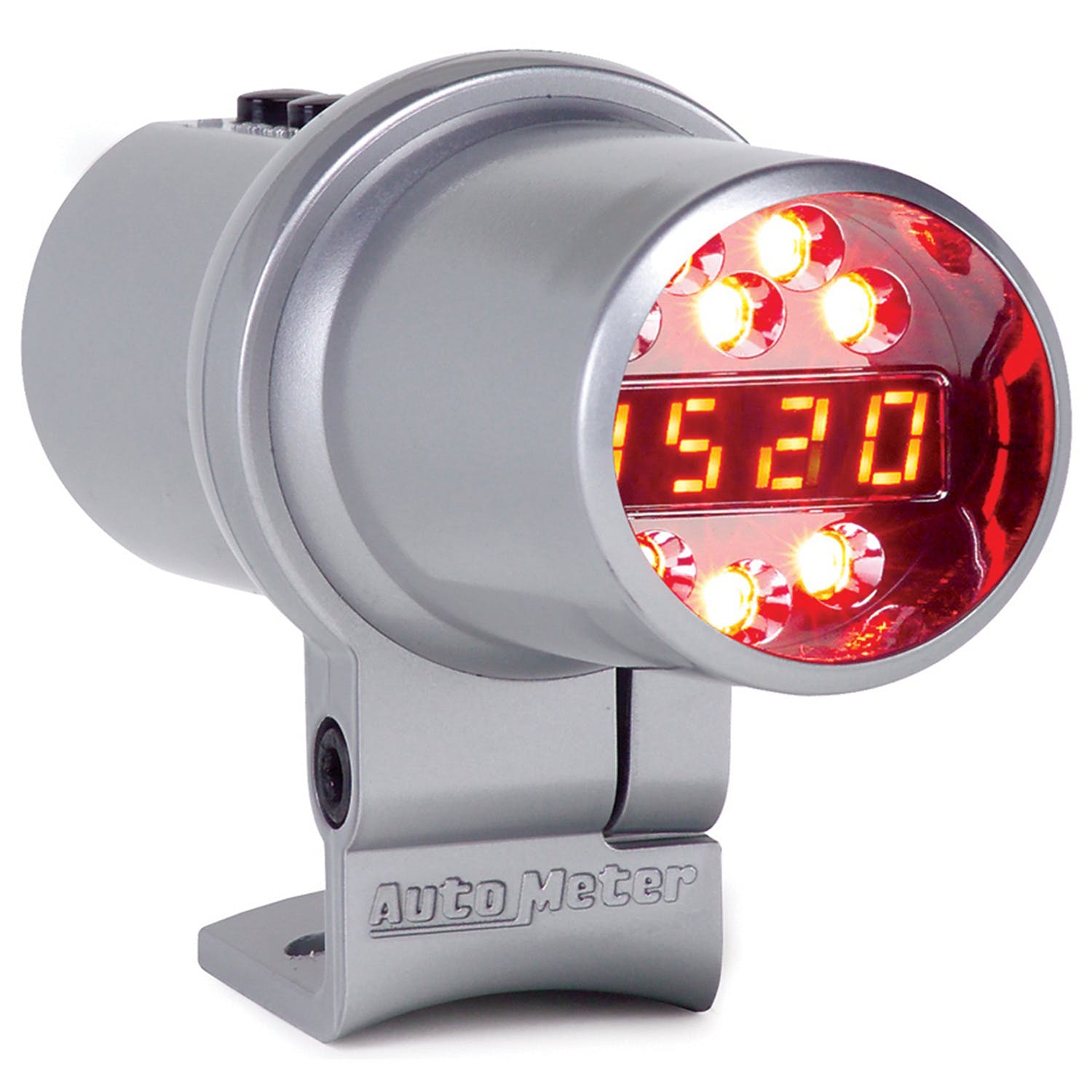 AutoMeter Products 5351 Shift Light - Playback Silver Tri-Color Shift