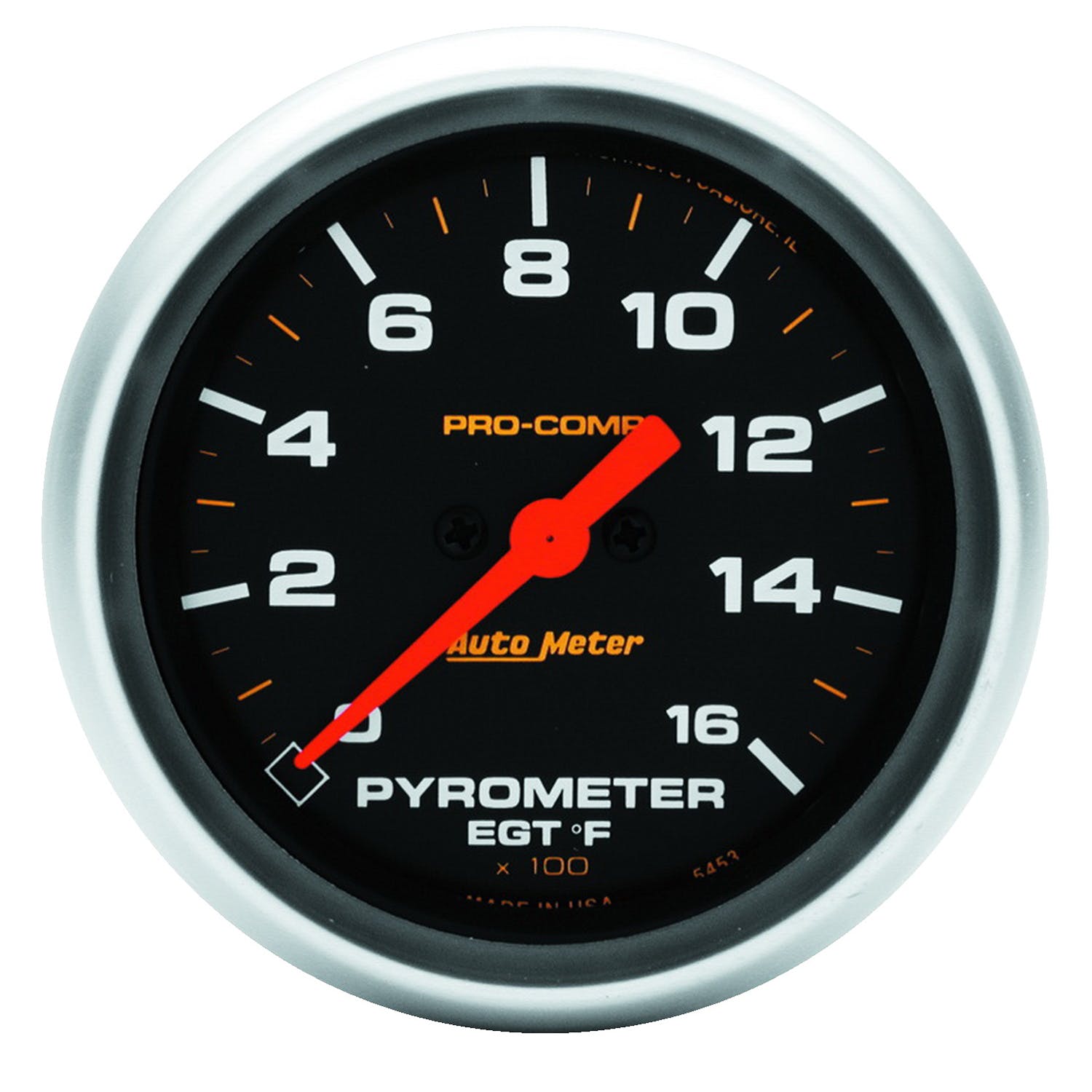 AutoMeter Products 5444 2-5/8 E.G.T. Pyrometer Kit, 0-1600° F, DSM, Pro-Comp