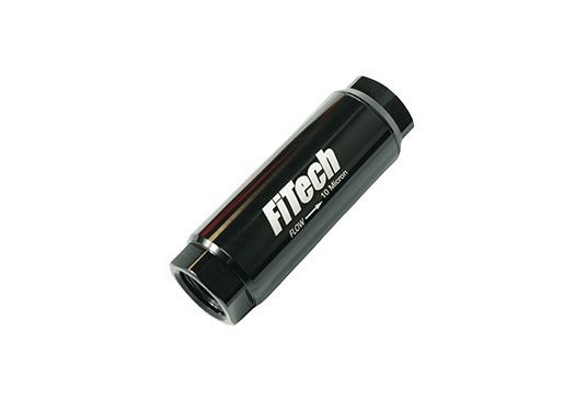 FiTech 55002 Go Fuel 10 Micron Fuel Filter / ORB-8 Inlet And Outlet / Mesh Filter Element