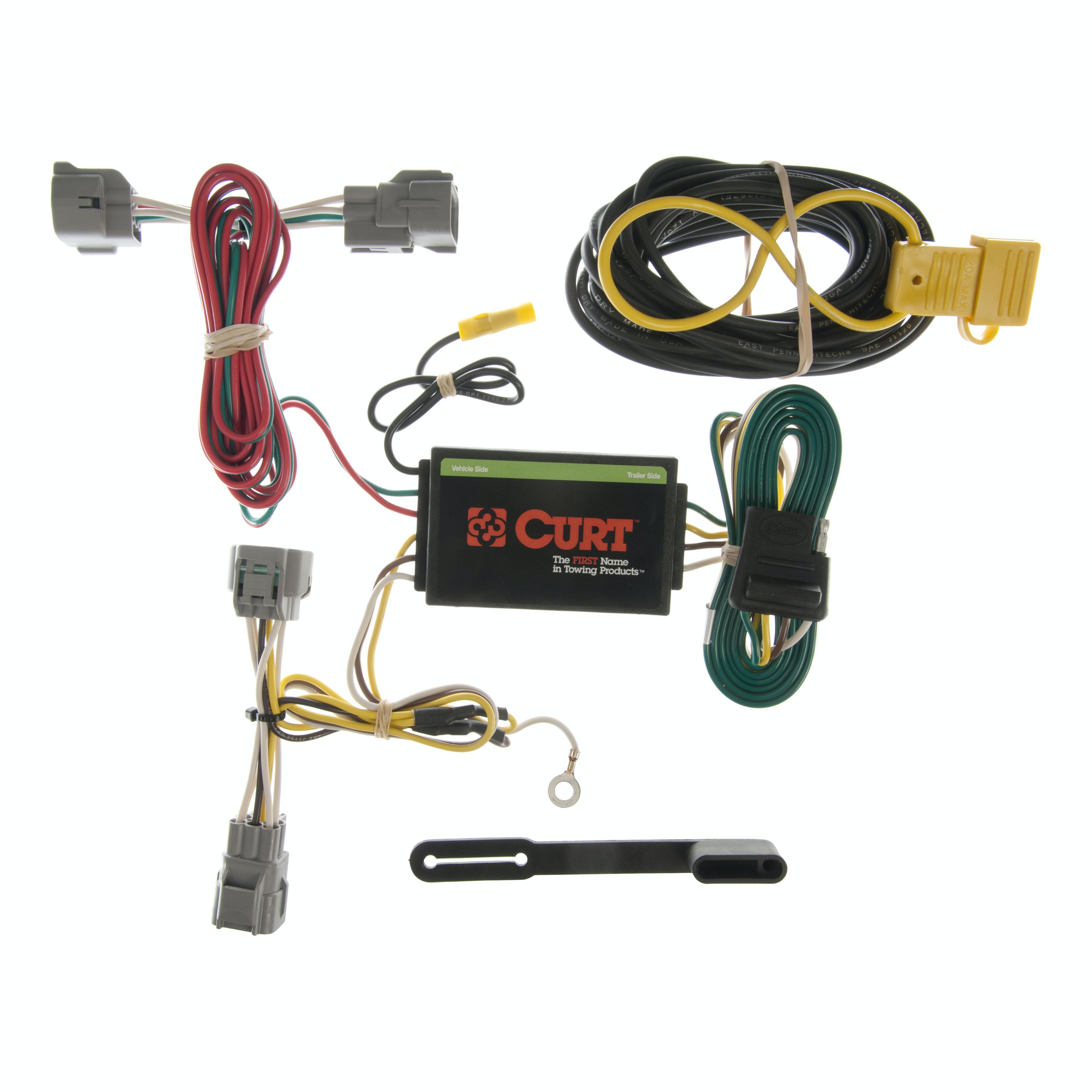 CURT 55349 Custom Wiring Harness, 4-Way Flat Output, Select Jeep Grand Cherokee