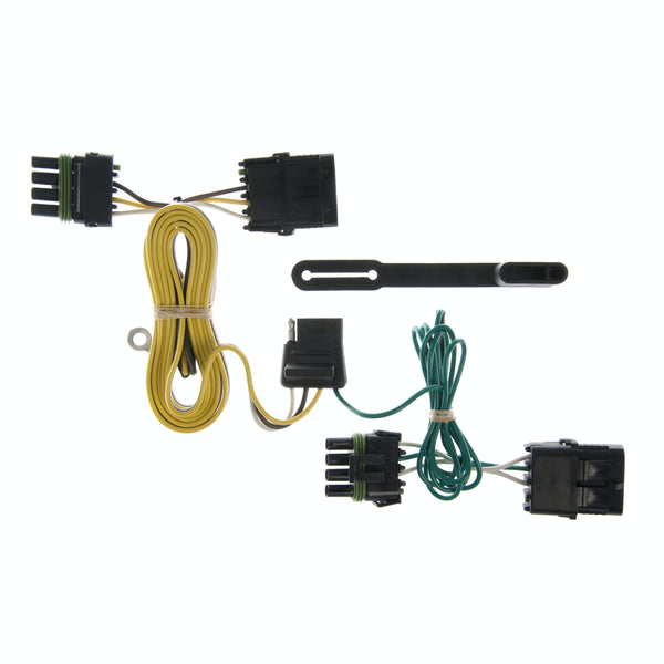 CURT 55356 Custom Wiring Harness, 4-Way Flat Output, Select Jeep Wrangler TJ
