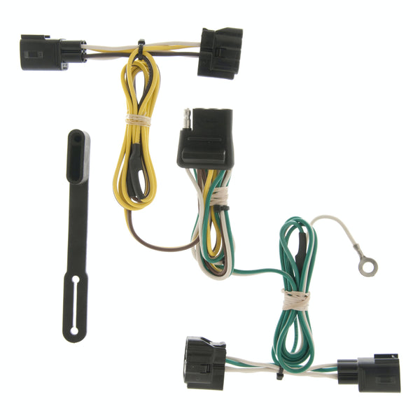CURT 55363 Custom Wiring Harness, 4-Way Flat Output, Select Jeep Wrangler TJ