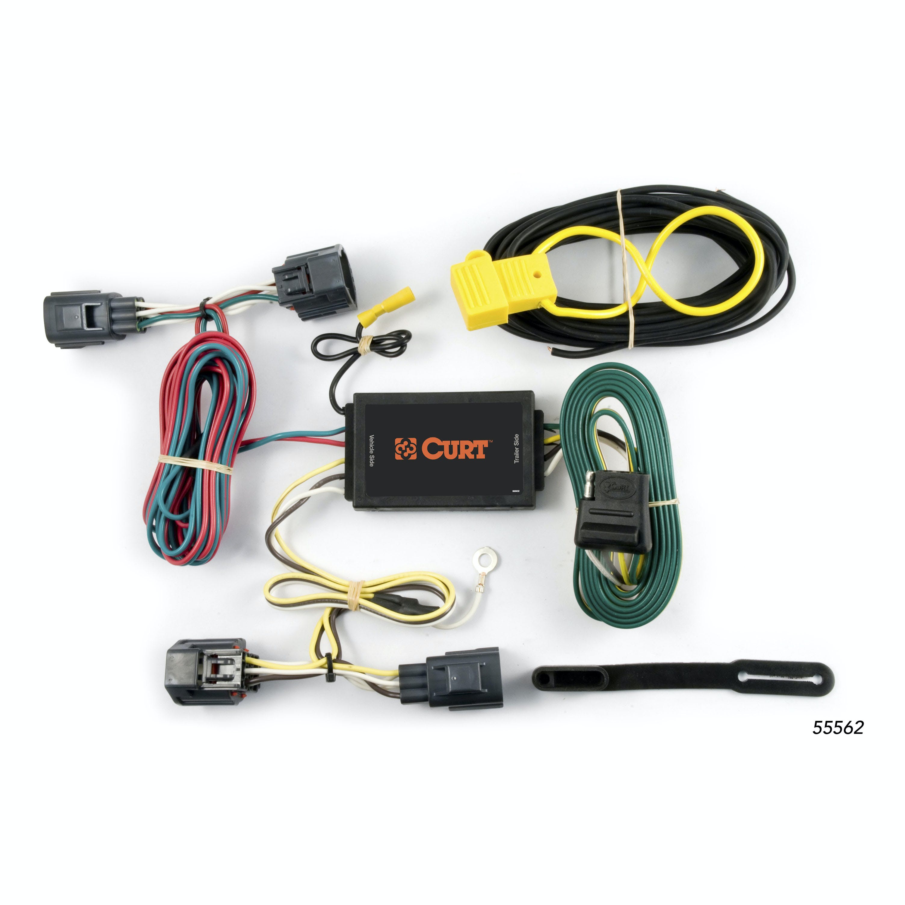 CURT 55562 Custom Wiring Harness, 4-Way Flat Output, Select Dodge Magnum