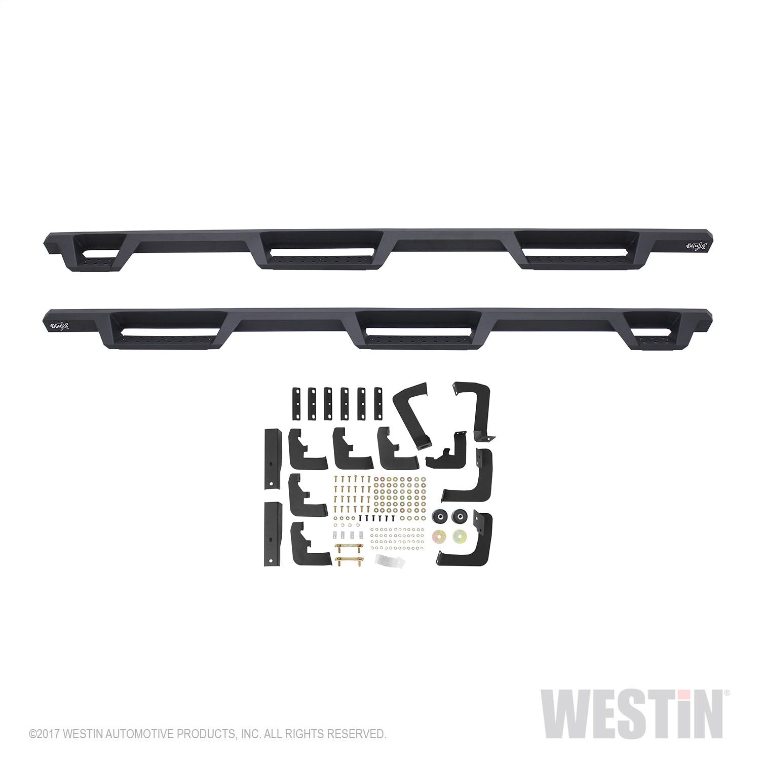 Westin Automotive 56-534025 HDX Drop Wheel-to-Wheel Nerf Step Bars Textured Black