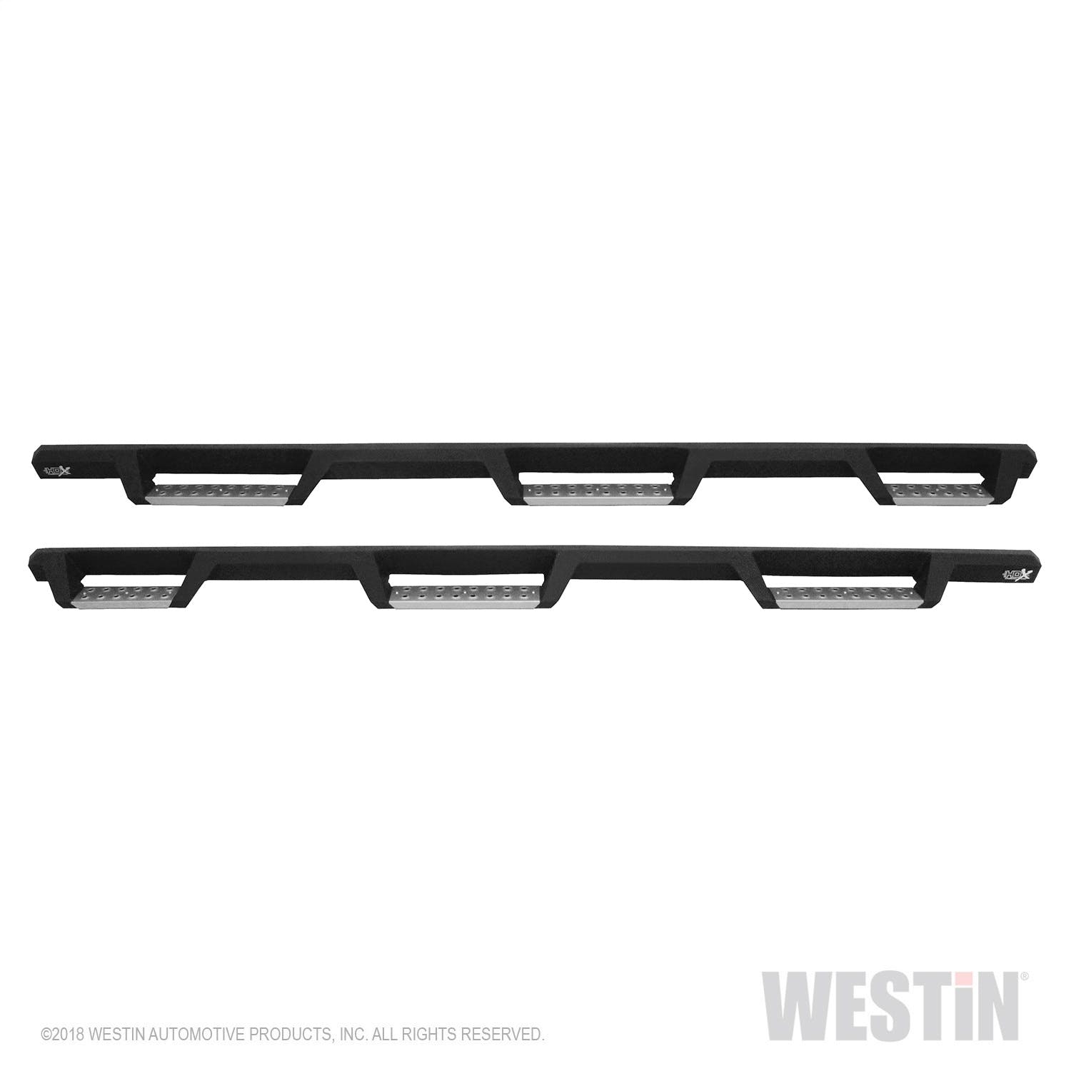 Westin Automotive 56-5341852 HDX Stainless Drop Wheel-to-Wheel Nerf Step Bars Textured Black