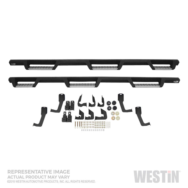 Westin Automotive 56-5341852 HDX Stainless Drop Wheel-to-Wheel Nerf Step Bars Textured Black