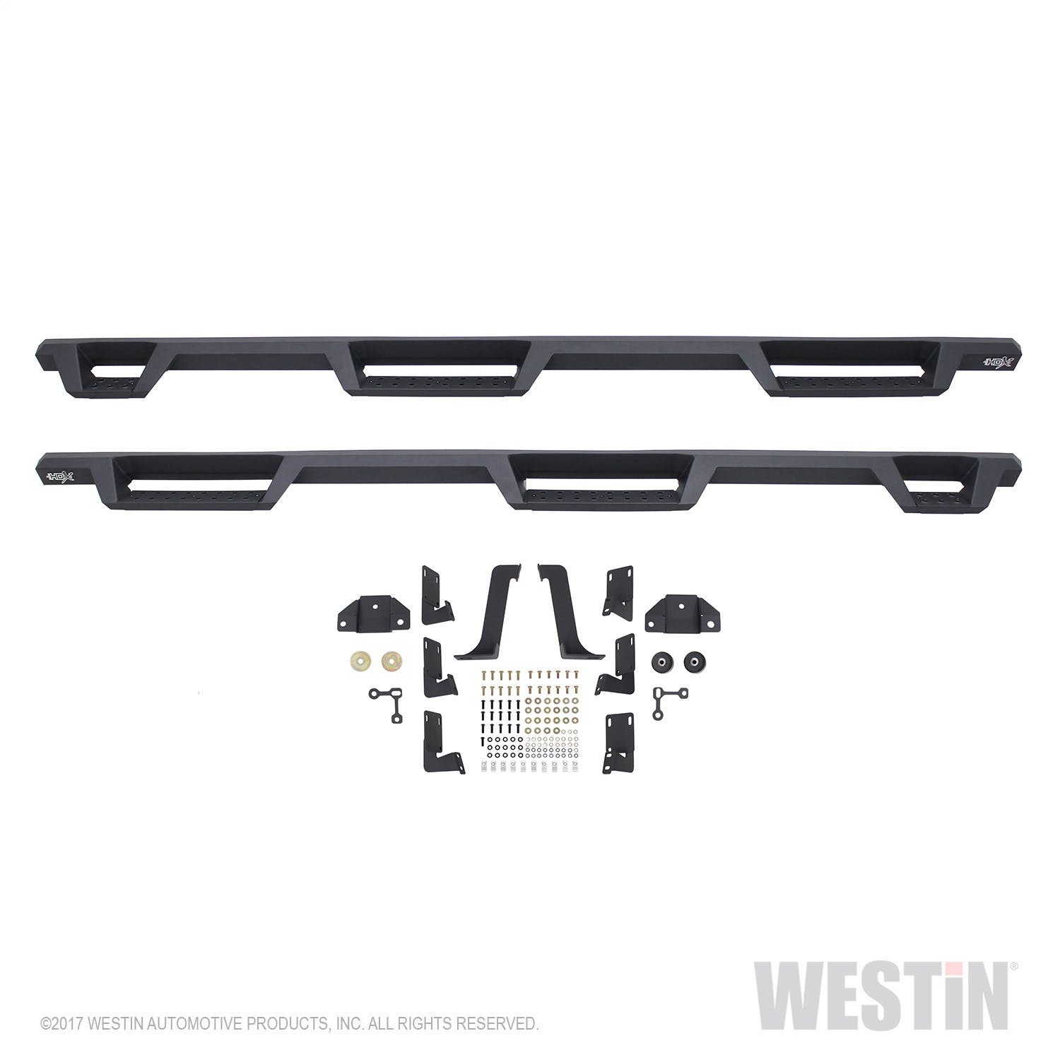 Westin Automotive 56-534185 HDX Drop Wheel-to-Wheel Nerf Step Bars Textured Black