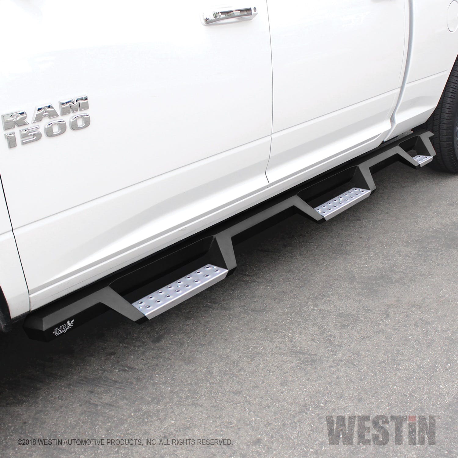 Westin Automotive 56-5343252 HDX Stainless Drop Wheel-to-Wheel Nerf Step Bars Textured Black