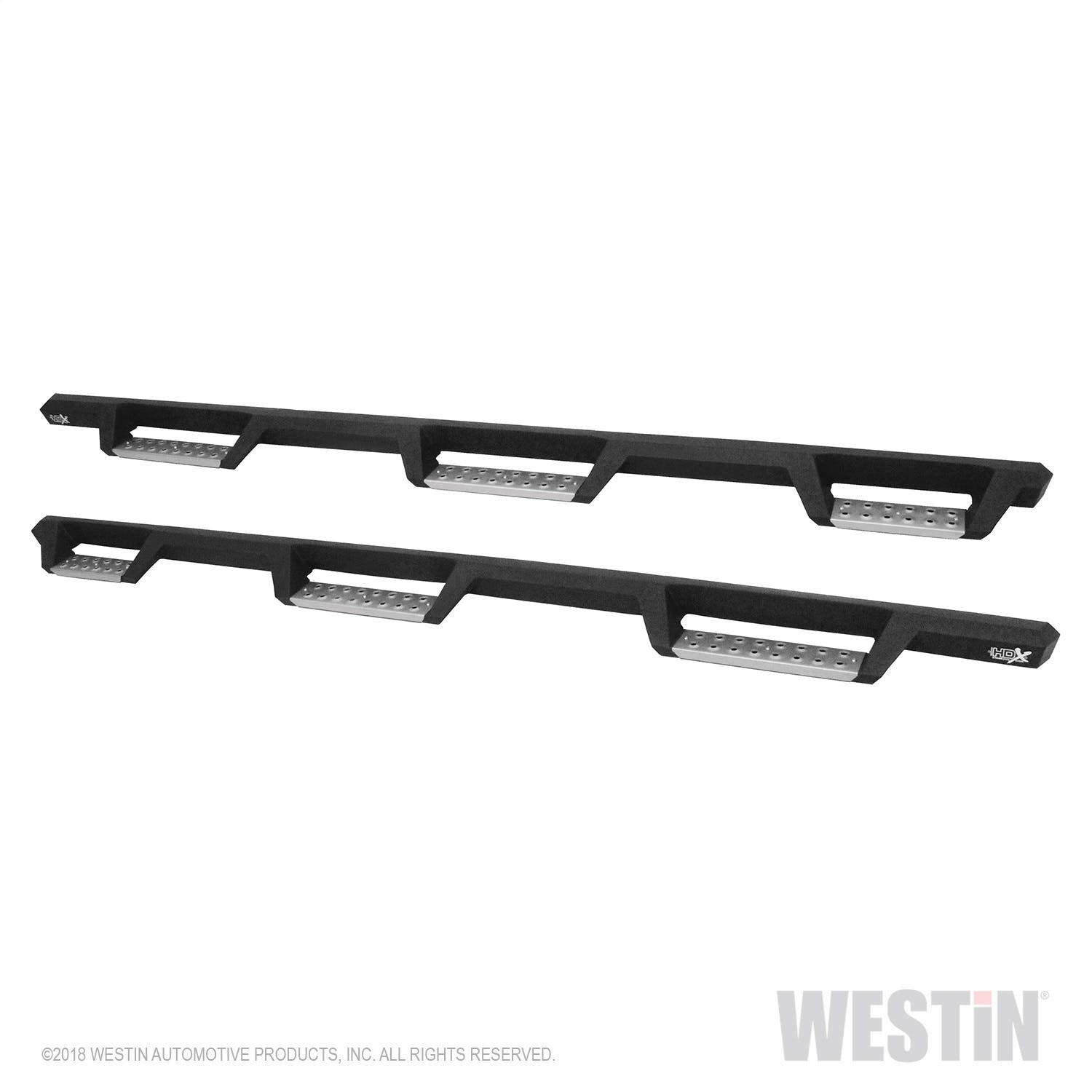 Westin Automotive 56-5343352 HDX Stainless Drop Wheel-to-Wheel Nerf Step Bars Textured Black
