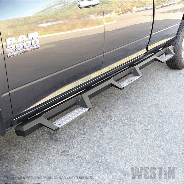 Westin Automotive 56-5343352 HDX Stainless Drop Wheel-to-Wheel Nerf Step Bars Textured Black