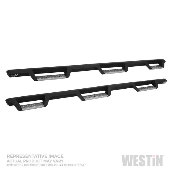 Westin Automotive 56-5343452 HDX Stainless Drop Wheel-to-Wheel Nerf Step Bars Textured Black