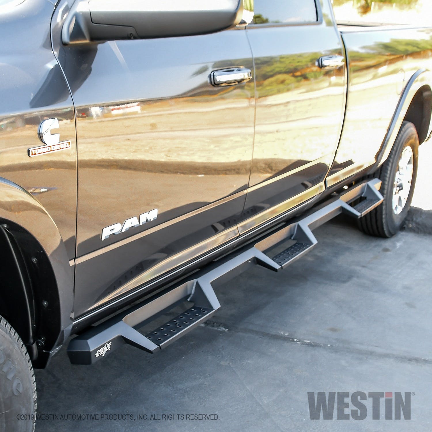 Westin Automotive 56-534345 HDX Drop Wheel-to-Wheel Nerf Step Bars Textured Black