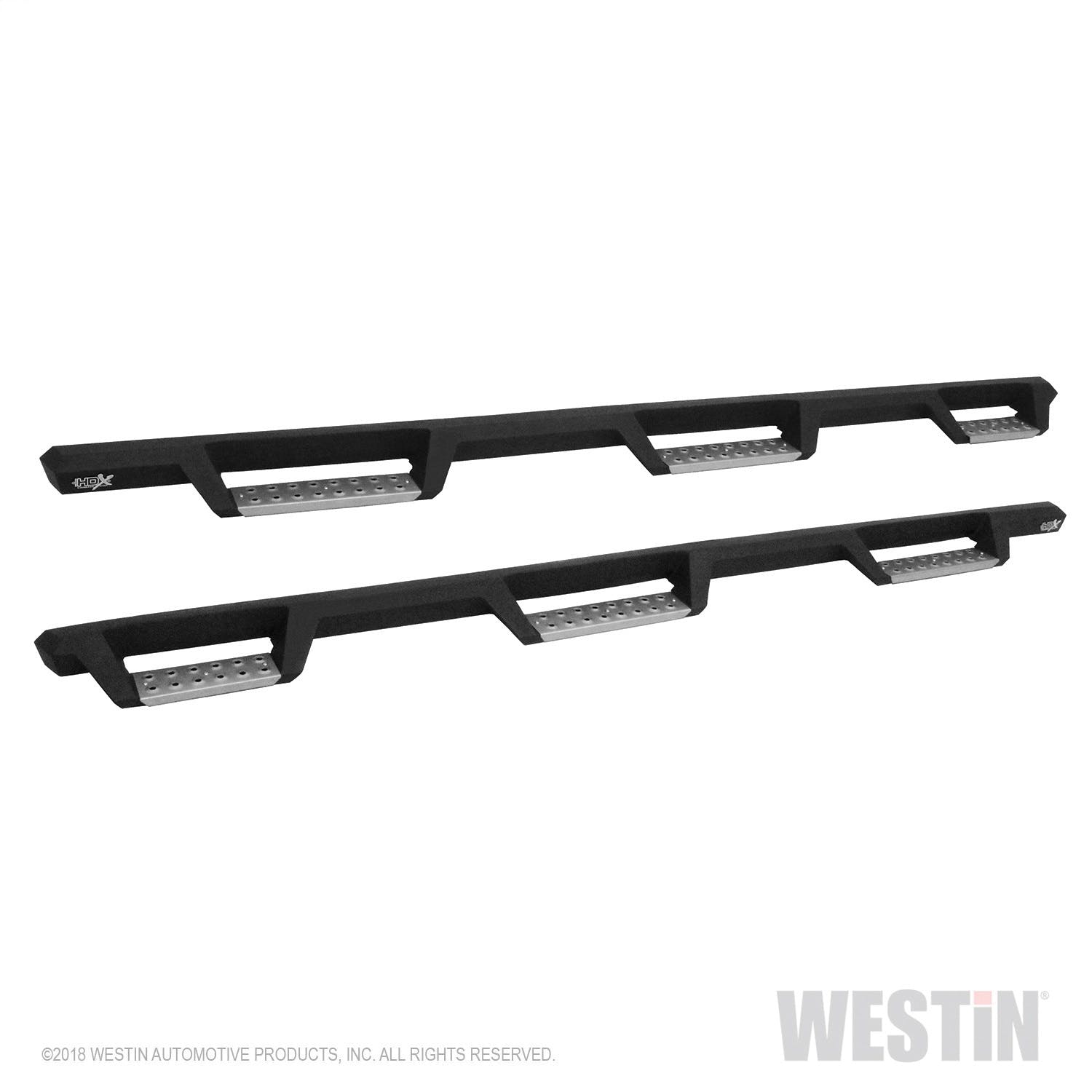 Westin Automotive 56-5345852 HDX Stainless Drop Wheel-to-Wheel Nerf Step Bars Textured Black
