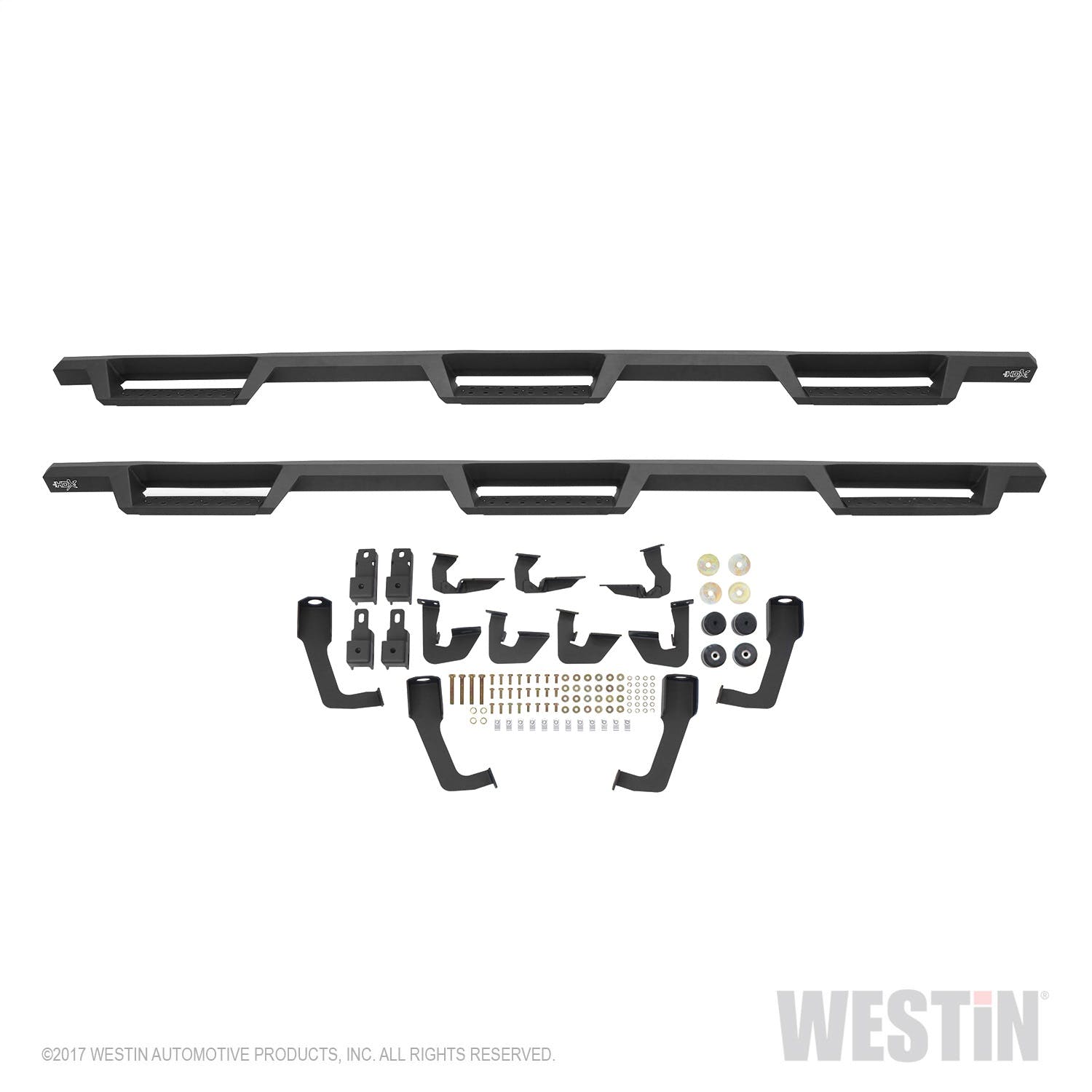 Westin Automotive 56-534585 HDX Drop Wheel-to-Wheel Nerf Step Bars Textured Black