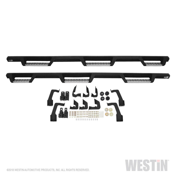 Westin Automotive 56-5345952 HDX Stainless Drop Wheel-to-Wheel Nerf Step Bars Textured Black