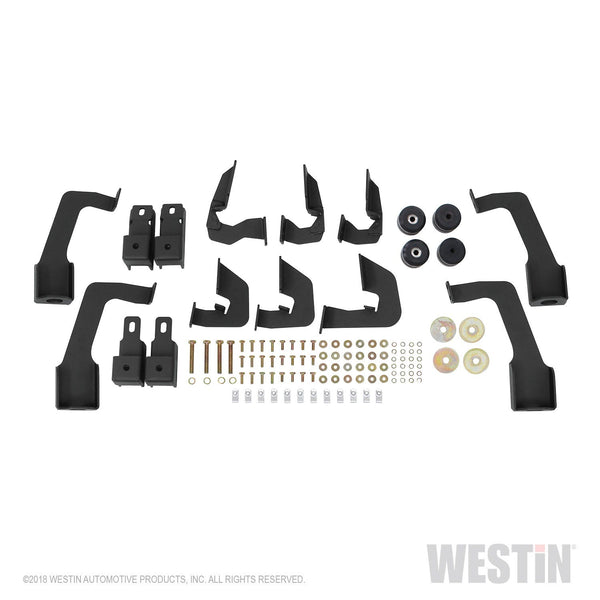 Westin Automotive 56-5345952 HDX Stainless Drop Wheel-to-Wheel Nerf Step Bars Textured Black