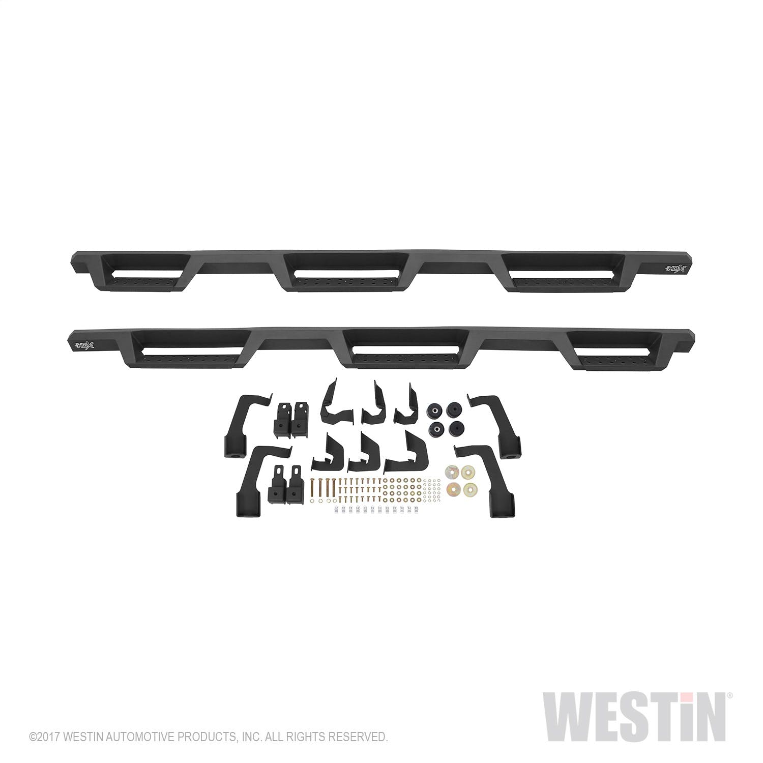 Westin Automotive 56-534595 HDX Drop Wheel-to-Wheel Nerf Step Bars Textured Black