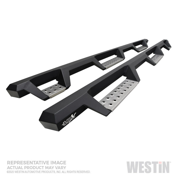 Westin Automotive 56-5347852 HDX Stainless Drop Wheel-to-Wheel Nerf Step Bars, Textured Black