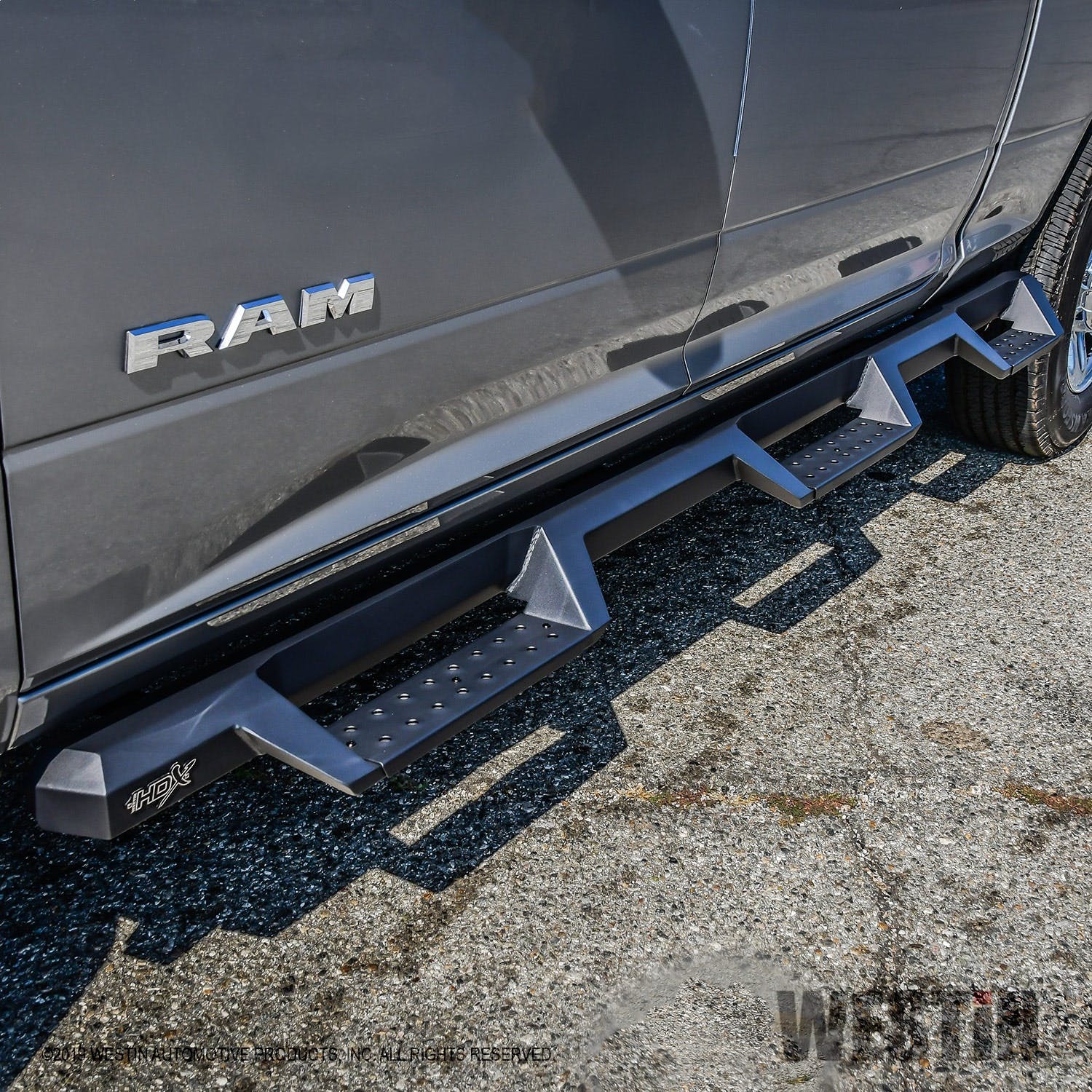 Westin Automotive 56-534785 HDX Drop Wheel-to-Wheel Nerf Step Bars, Textured Black