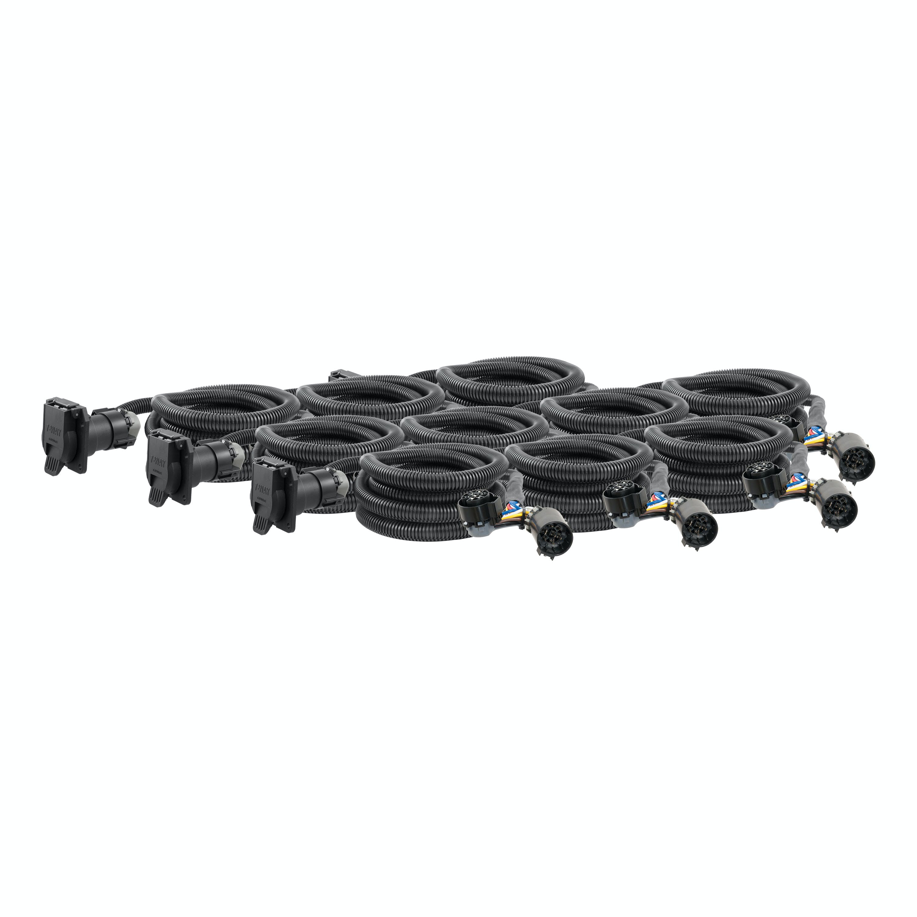 CURT 56000010 10' Custom Wiring Extension Harnesses (Adds 7-Way RV Blade to Truck Bed, 10Pk)