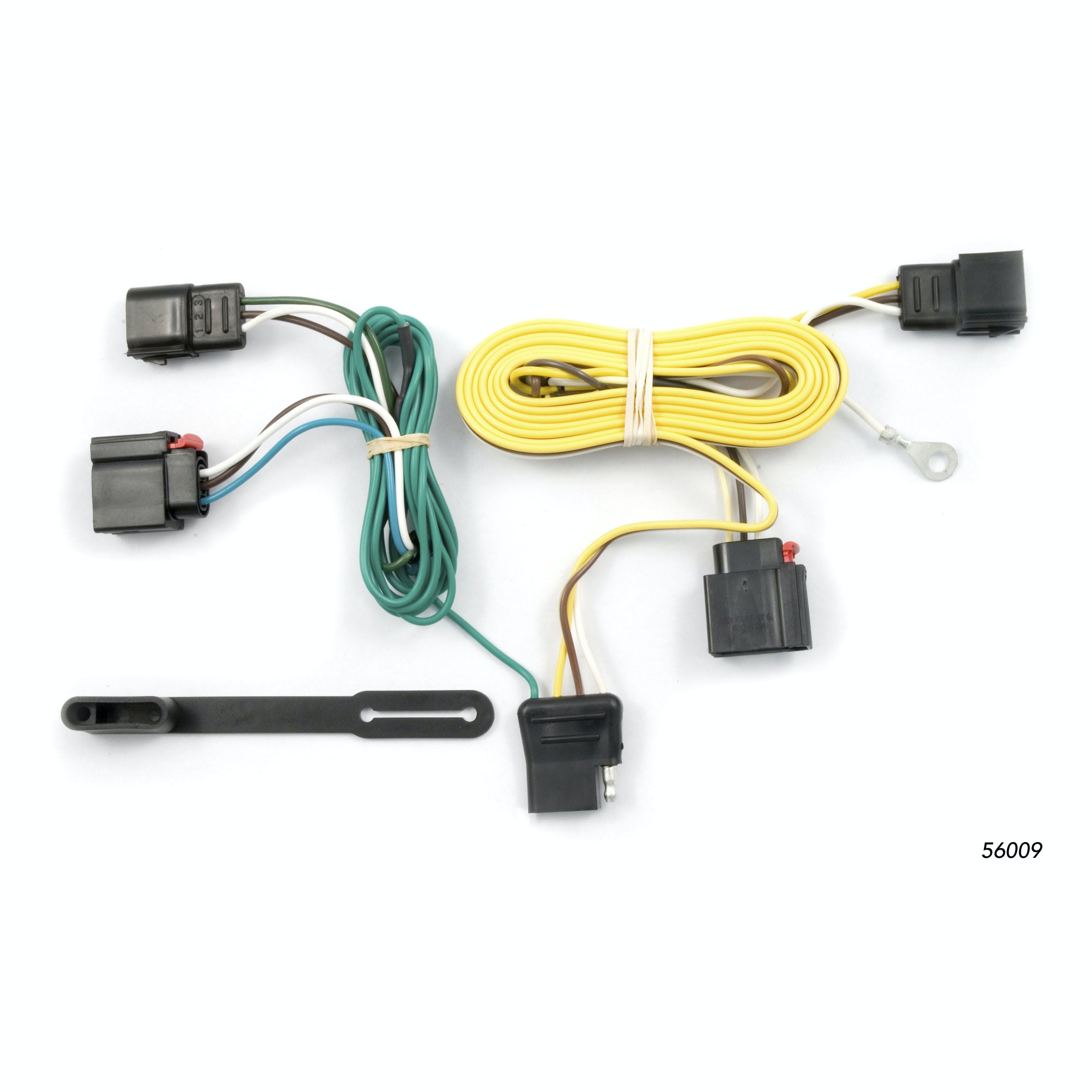 CURT 56009 Custom Wiring Harness, 4-Way Flat Output, Select Jeep Grand Cherokee
