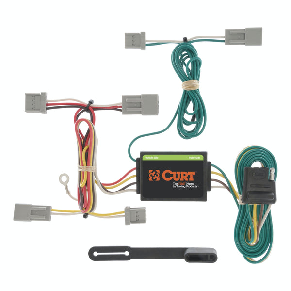 CURT 56011 Custom Wiring, 4-Way Flat, Select Civic, Fit, Accord, Mazda 3, CX-5, Galant