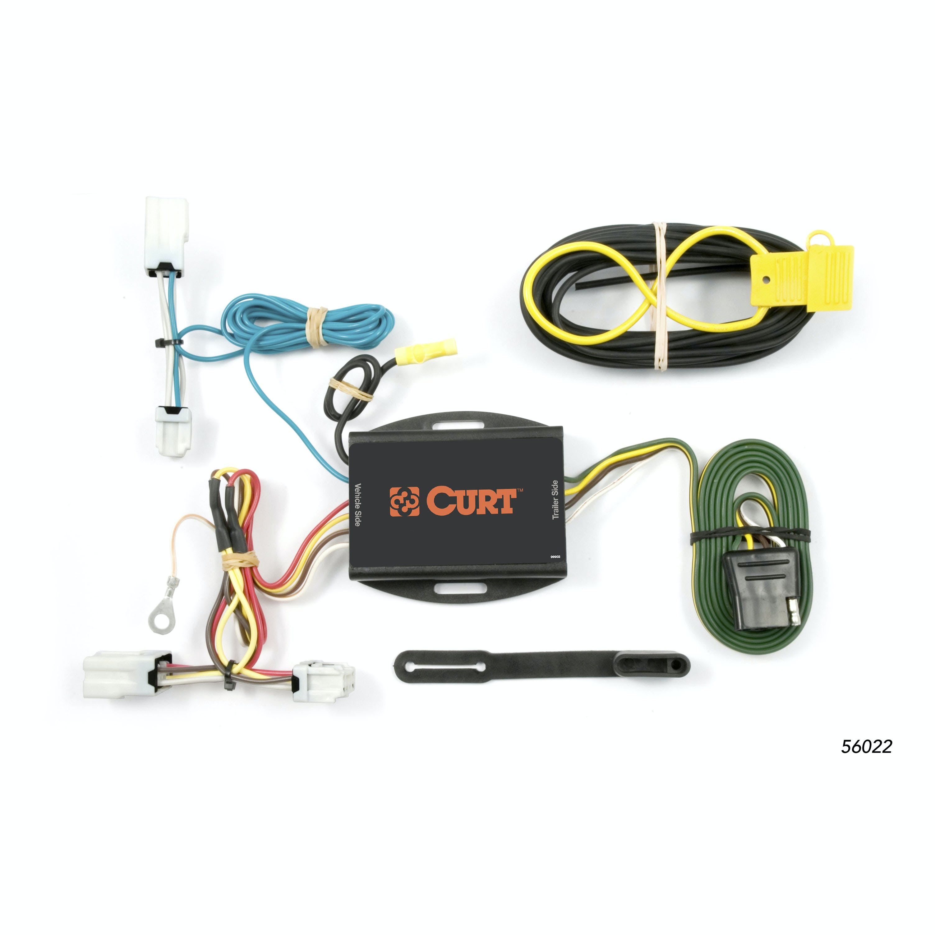 CURT 56022 Custom Wiring Harness, 4-Way Flat Output, Select Nissan Altima, Maxima, Sentra