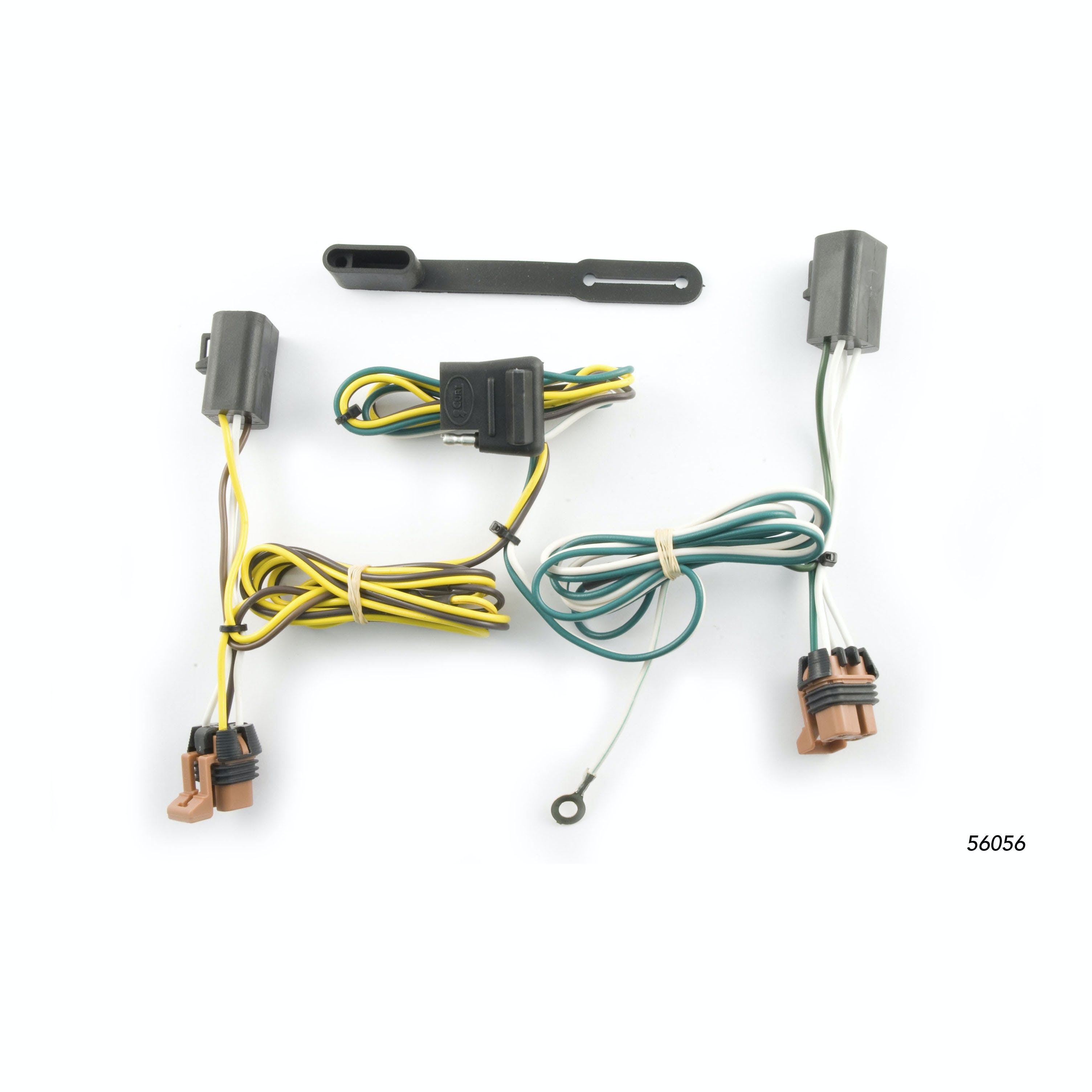 CURT 56056 Custom Wiring Harness, 4-Way Flat Output, Select GMC Acadia