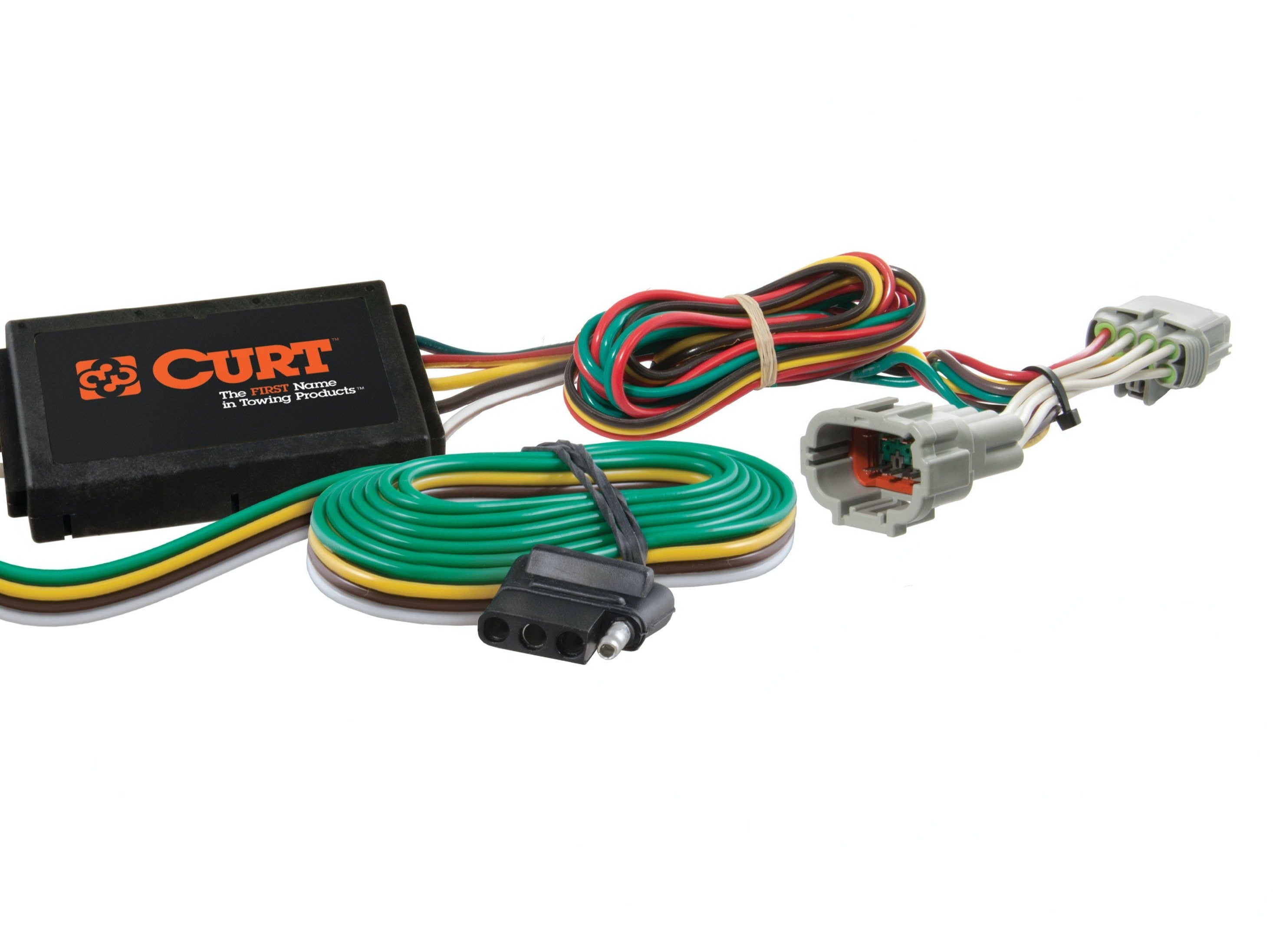 CURT 56106 Custom Wiring Harness, 4-Way Flat Output, Select Toyota Sienna