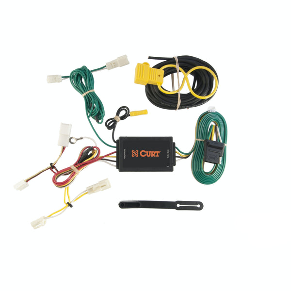 CURT 56106 Custom Wiring Harness, 4-Way Flat Output, Select Toyota Sienna