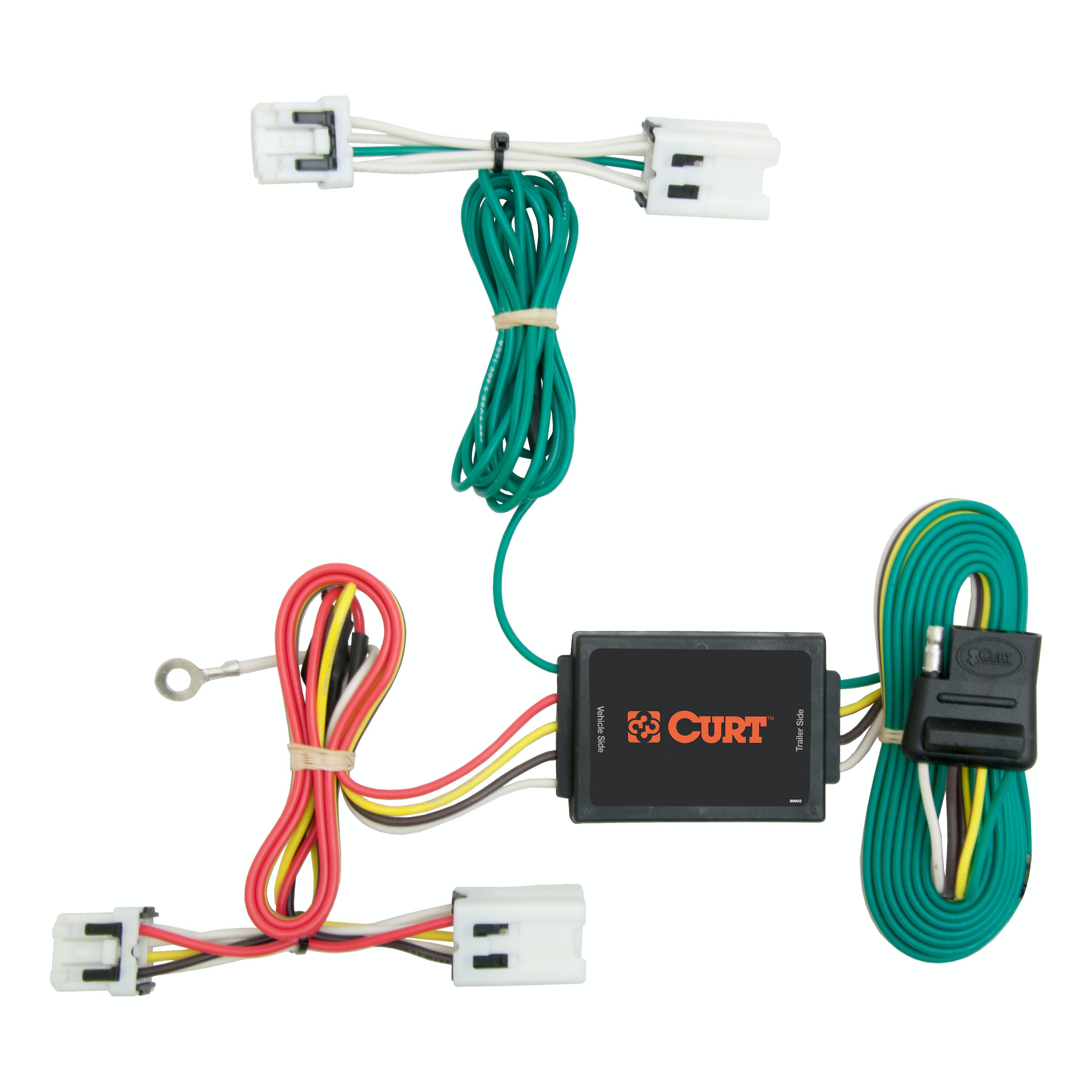CURT 56124 Custom Wiring Harness, 4-Way Flat Output, Select Nissan Juke