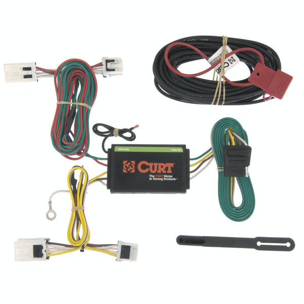 CURT 56148 Custom Wiring Harness, 4-Way Flat Output, Select Nissan NV1500, NV2500, NV3500