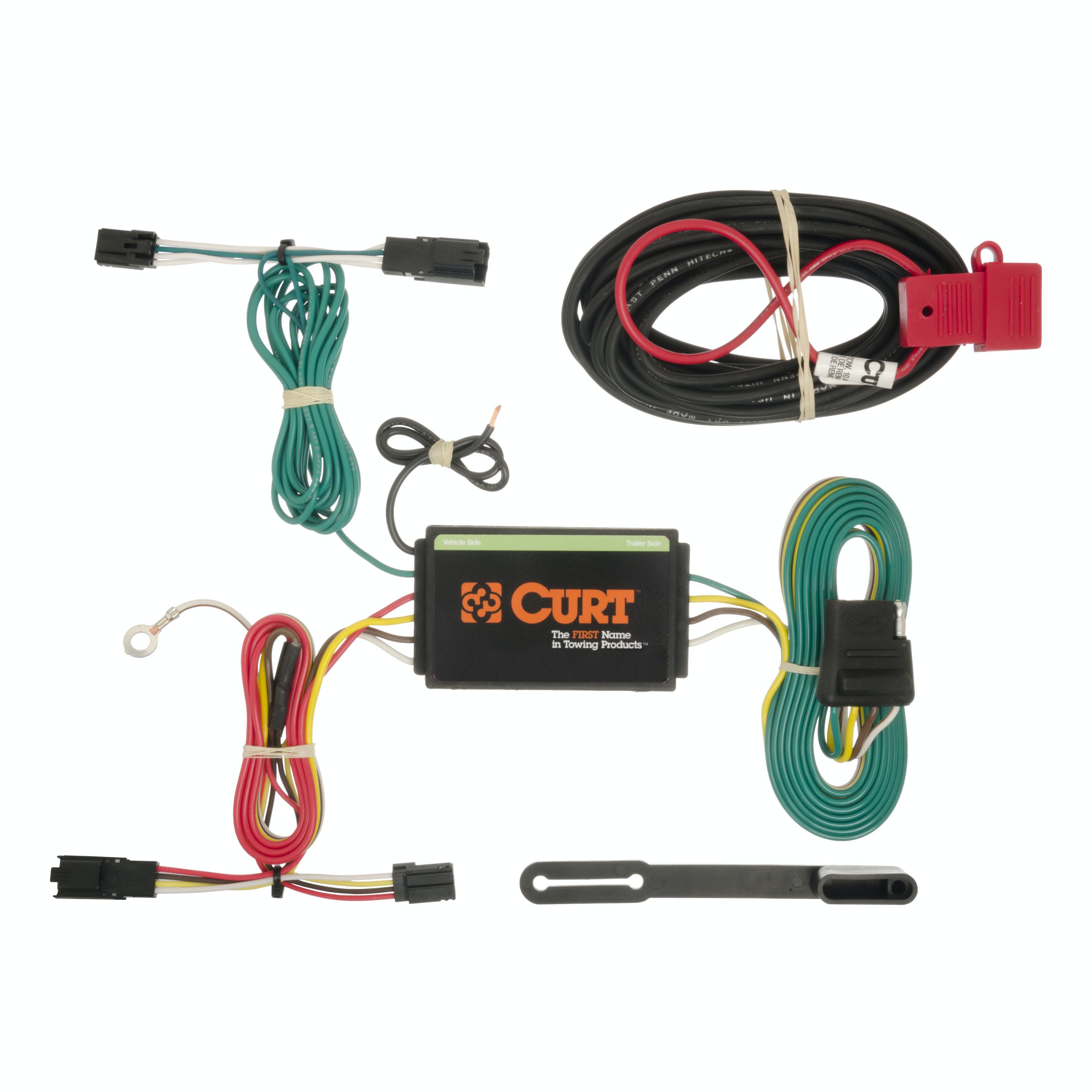 CURT 56176 Custom Wiring Harness, 4-Way Flat Output, Select Chevrolet Malibu