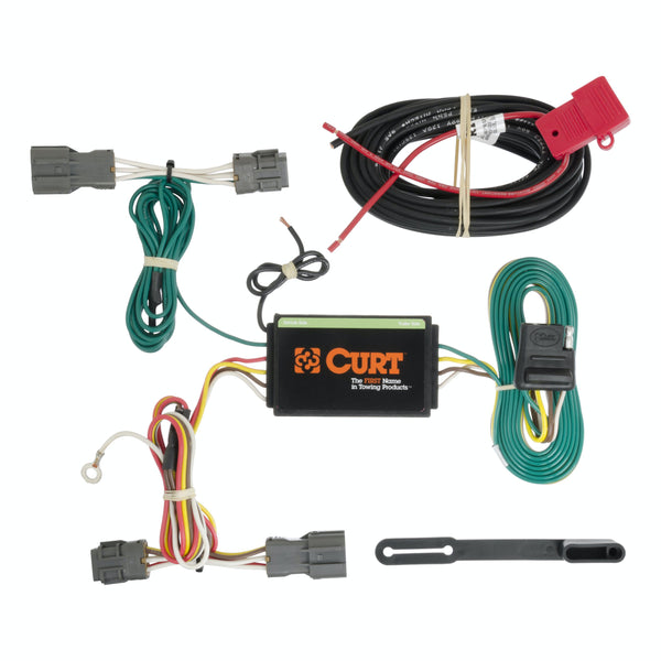CURT 56184 Custom Wiring, 4-Way Flat Output, Select Kia Borrego, Hyundai Santa Fe, Sport