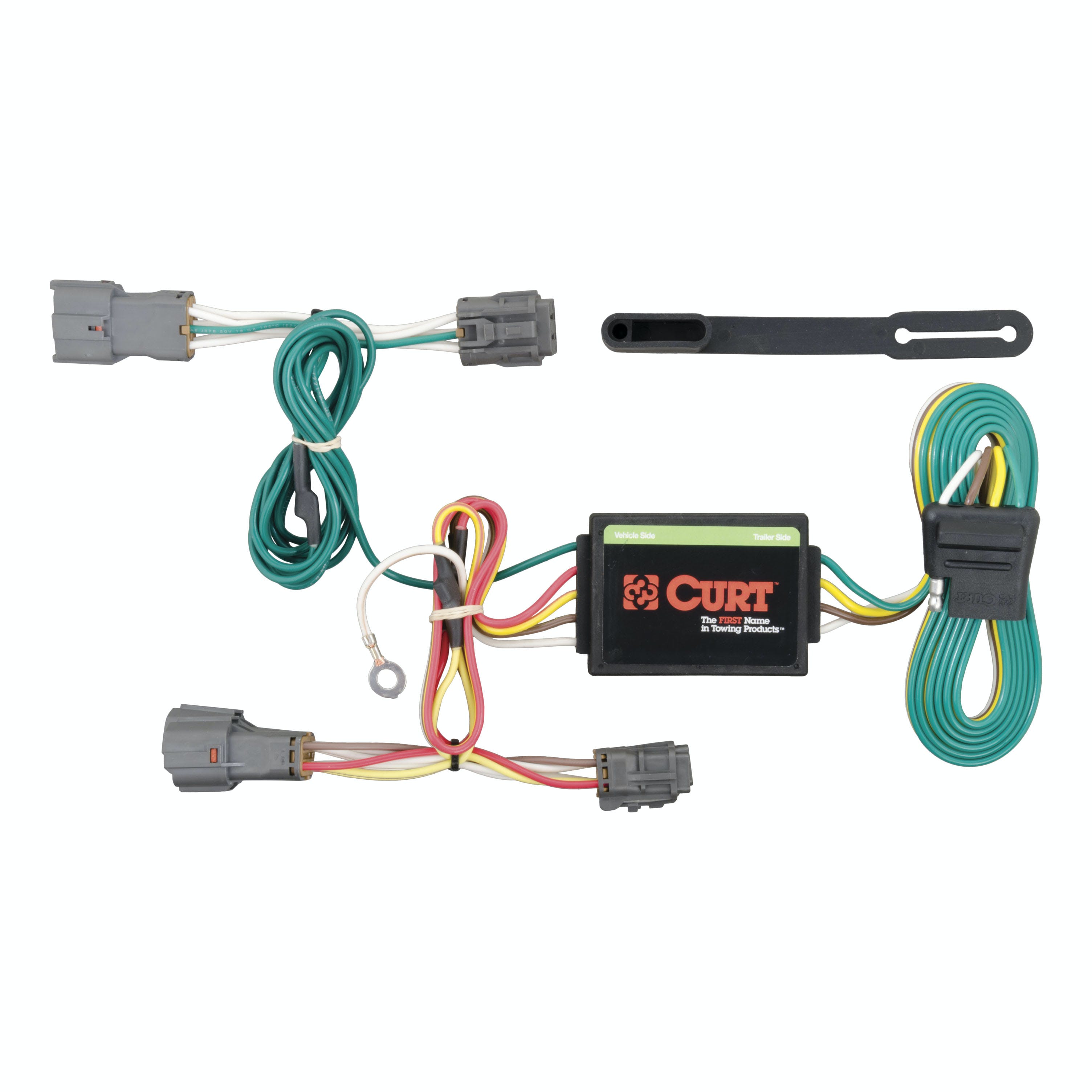 CURT 56222 Custom Wiring Harness, 4-Way Flat Output, Select Kia Rondo, Soul
