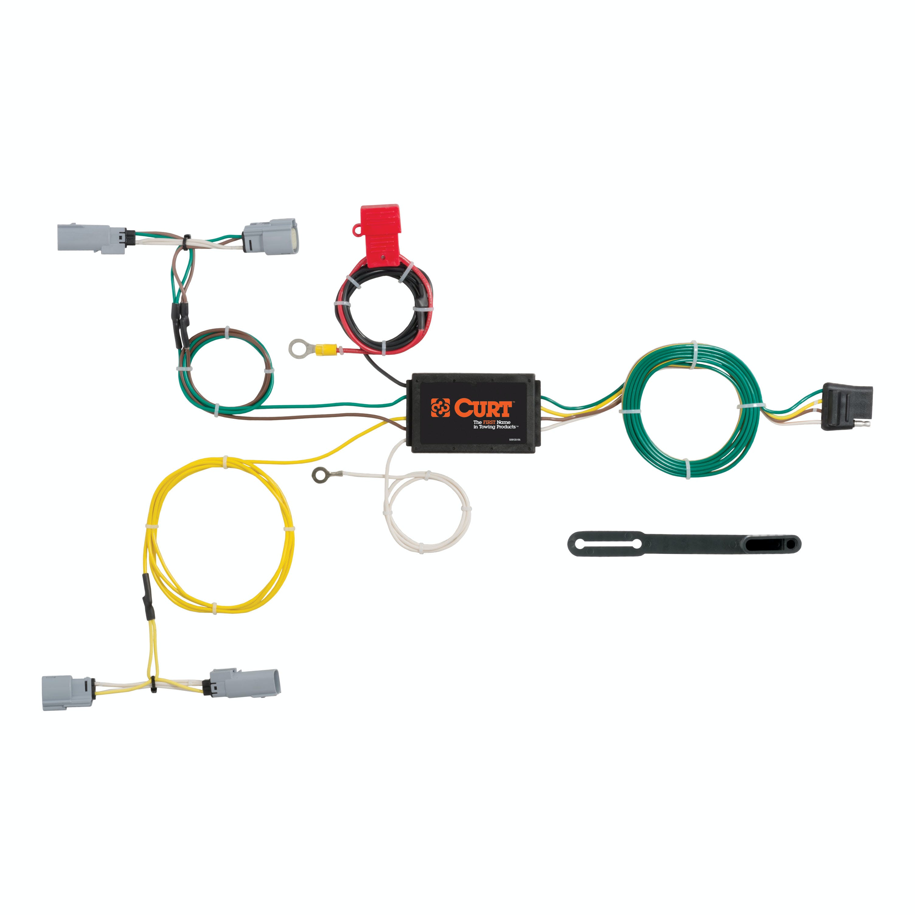CURT 56230 Custom Wiring Harness, 4-Way Flat Output, Select Dodge Challenger