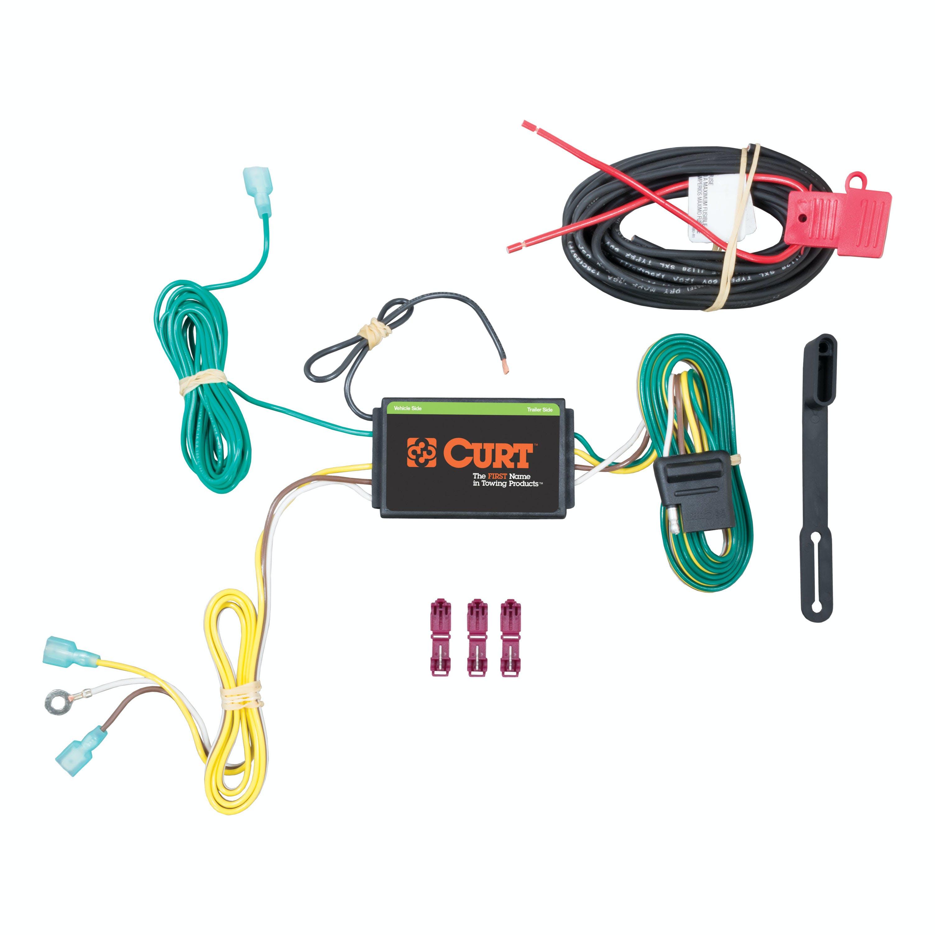 CURT 56262 Custom Wiring Harness, 4-Way Flat Output, Select Lincoln MKC