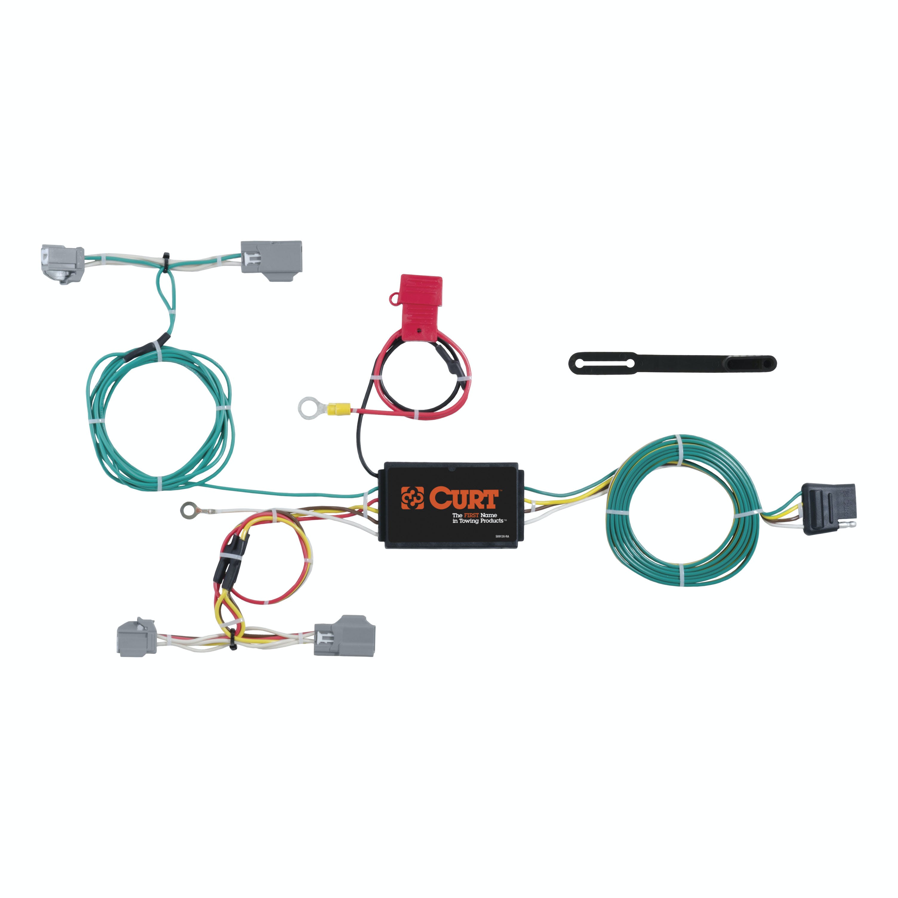 CURT 56285 Custom Wiring Harness, 4-Way Flat Output, Select Volvo XC90