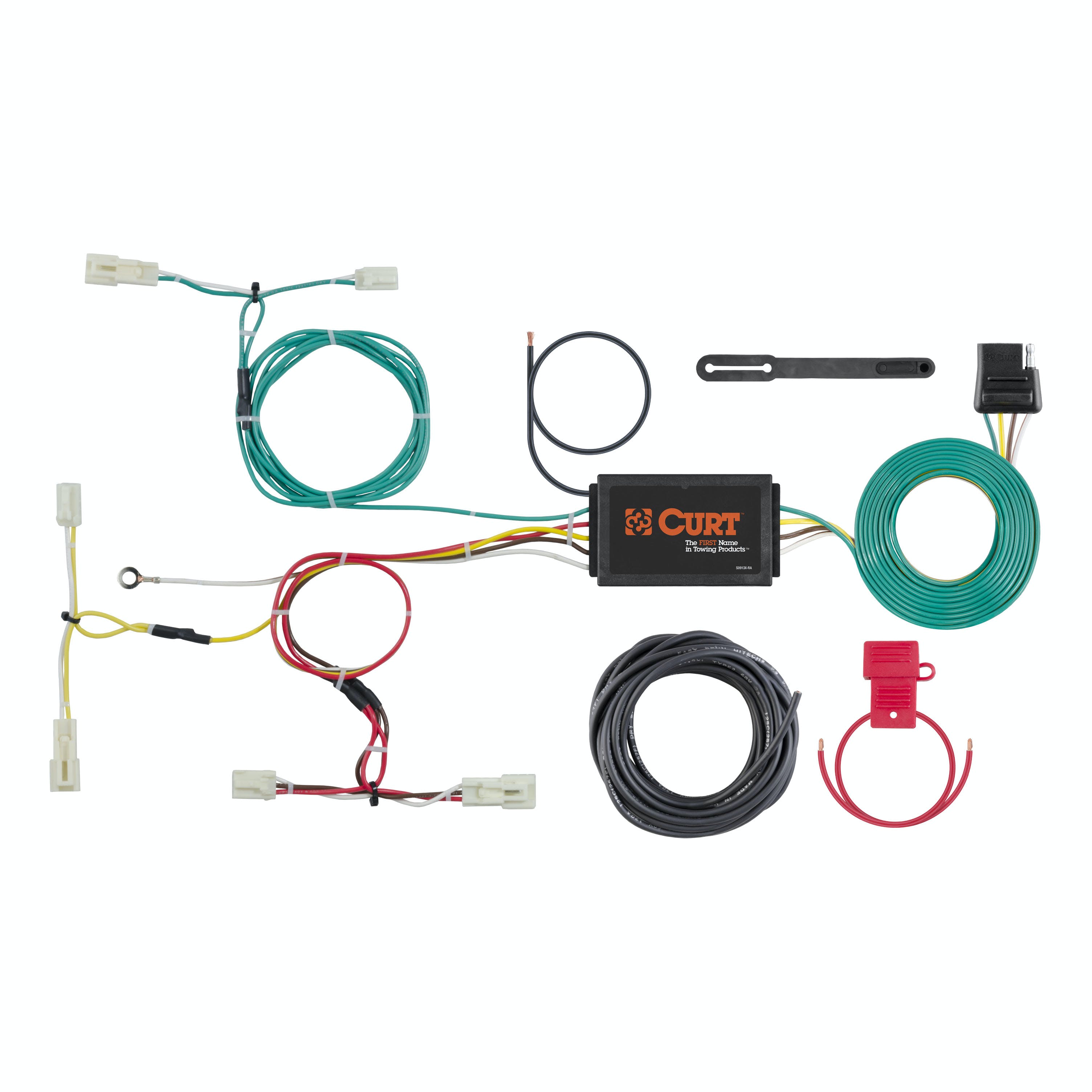 CURT 56311 Custom Wiring Harness, 4-Way Flat Output, Select Scion iA