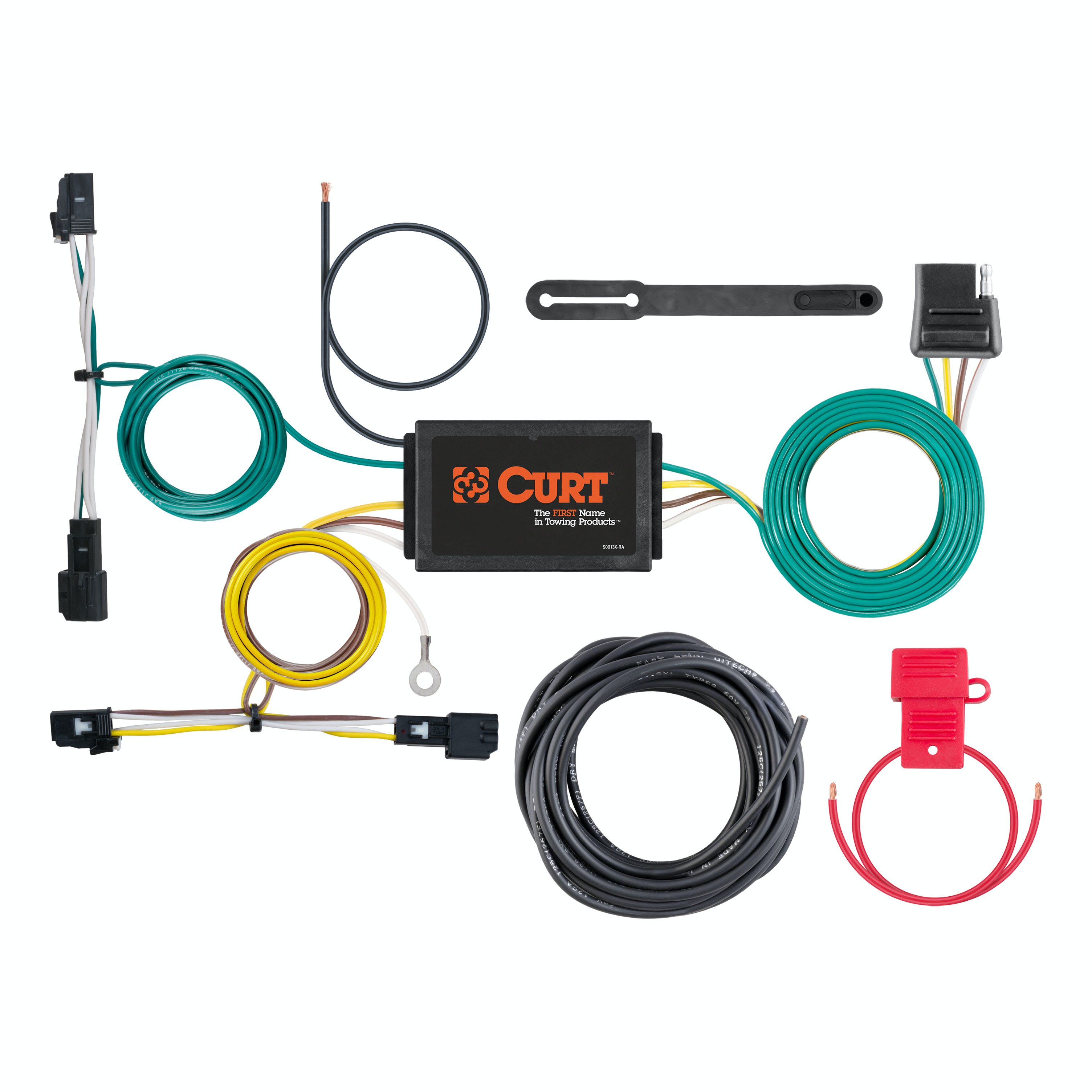 CURT 56313 Custom Wiring Harness, 4-Way Flat Output, Select Chevrolet Malibu Premier