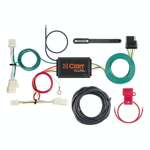 CURT 56376 Custom Wiring Harness, 4-Way Flat Output, Select Kia Niro