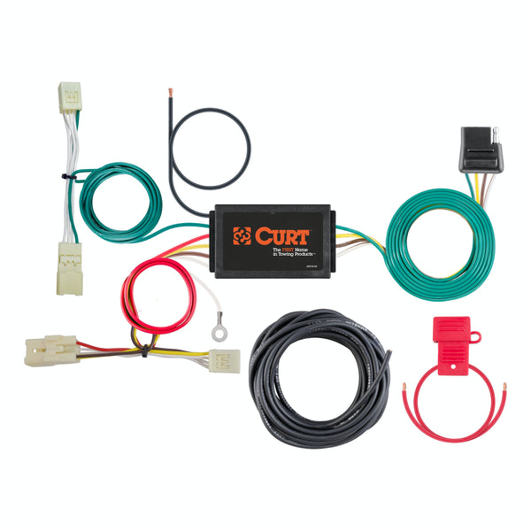 CURT 56410 Custom Wiring Harness, 4-Way Flat Output, Select Kia Forte, Koup