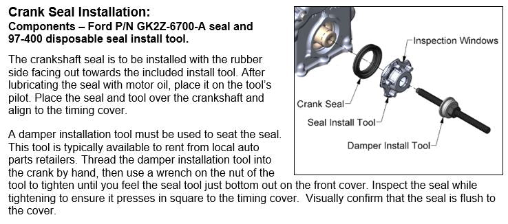 Holley Ford (7.3) Engine Crankshaft Seal Tool 97-400