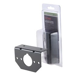 CURT 58290 Connector Mounting Bracket for 7-Way RV Blade (Black)