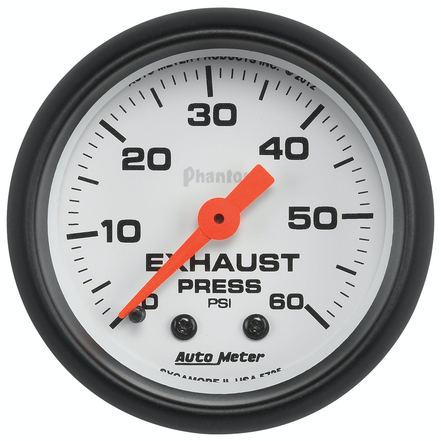 AutoMeter Products 5725 Phantom Mechanical Exhaust Pressure Gauge