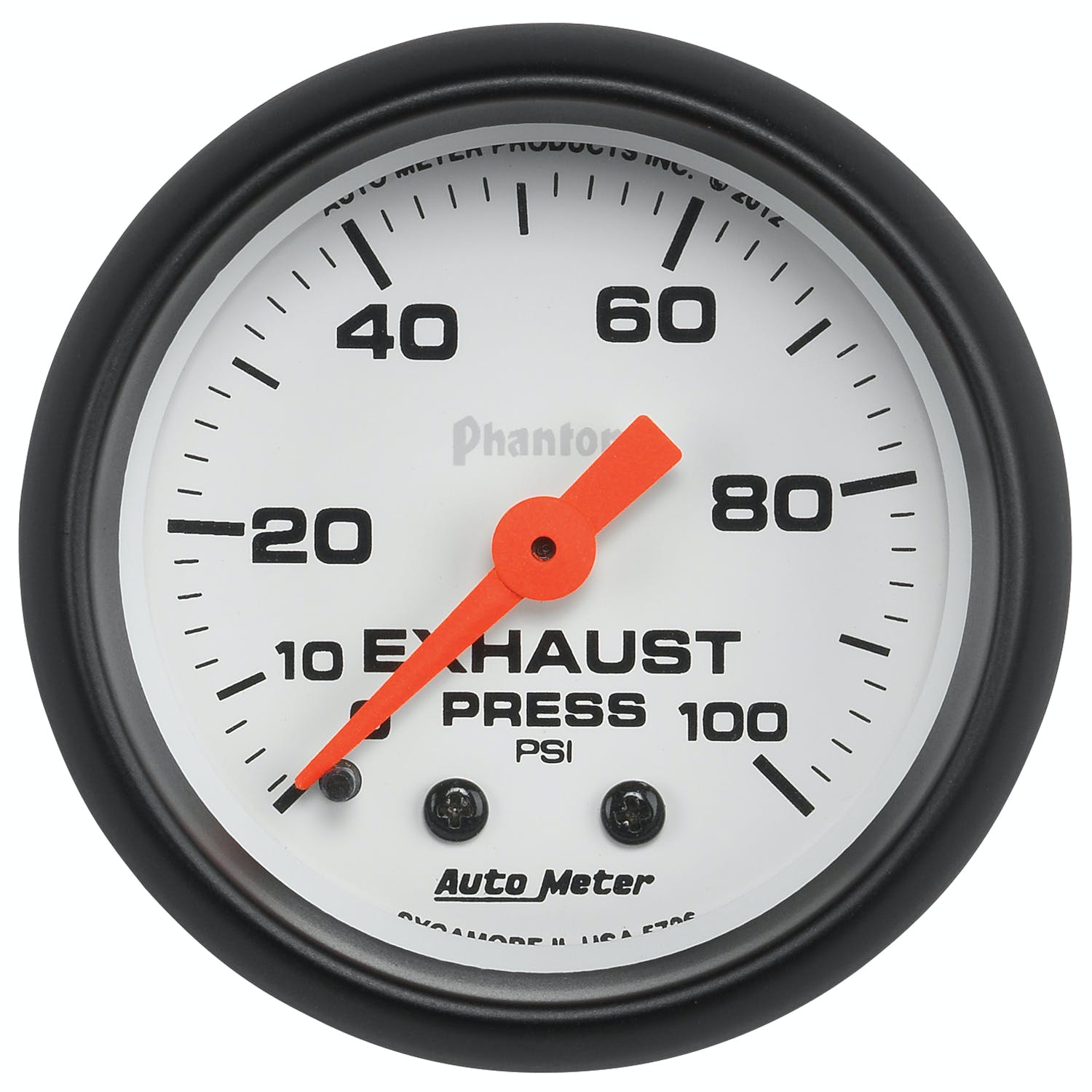 AutoMeter Products 5726 Phantom Mechanical Exhaust Pressure Gauge
