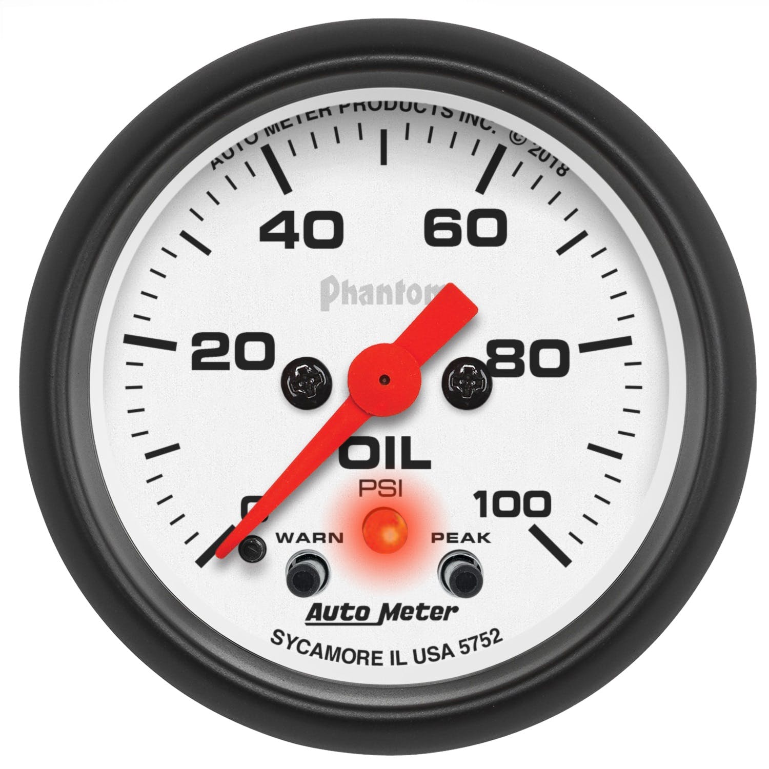 AutoMeter Products 5752 Oil Pressure Gauge 2-1/16 0-100psi