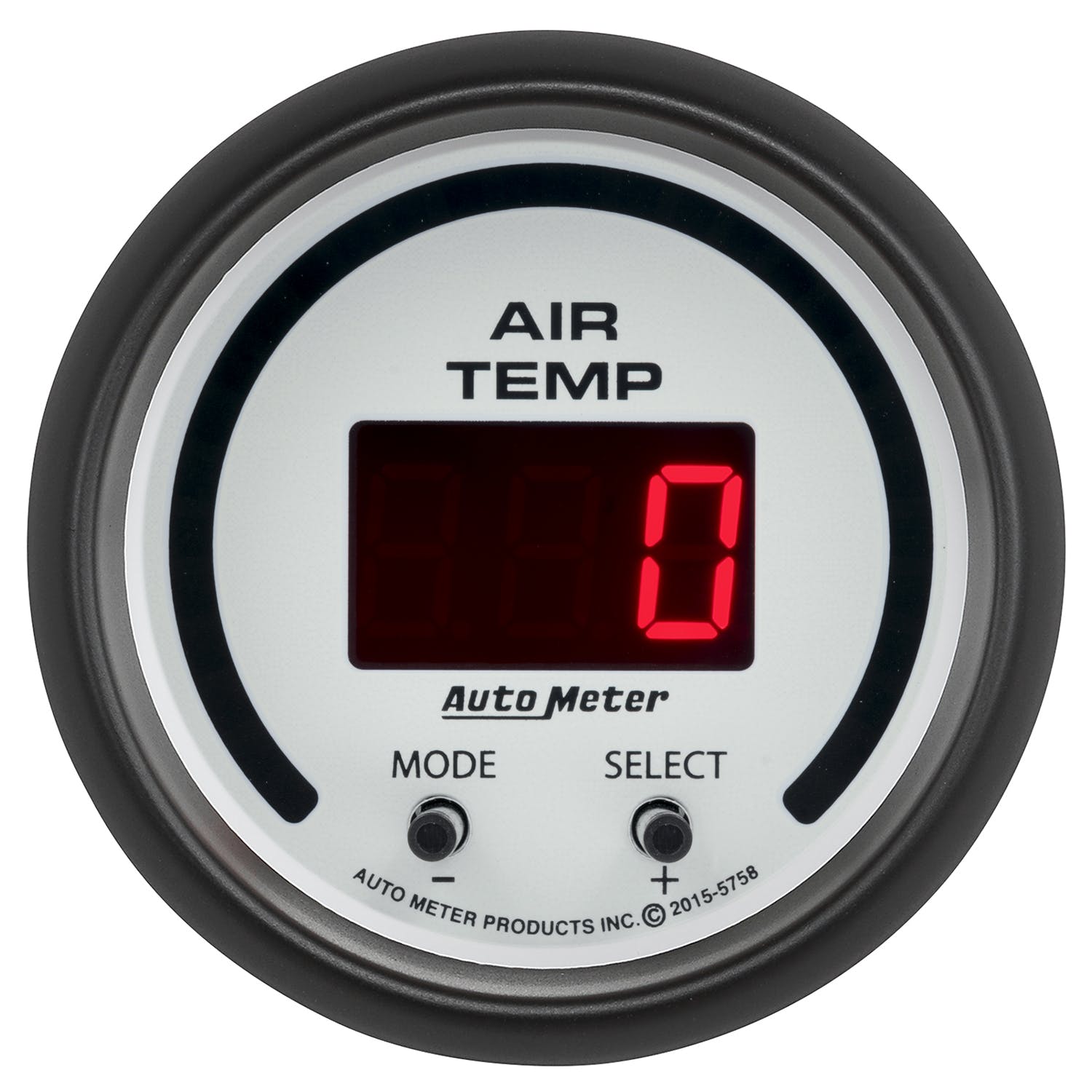 AutoMeter Products 5758 Air Temperature Gauge, Dual 2 1/16 0-300° F Digital, Phantom